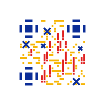 Stitch QR code style sample