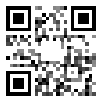 Mosaic QR code style sample
