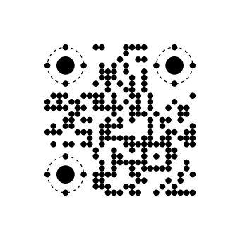 Planet QR code style sample