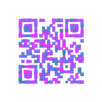 Confetti QR code style sample