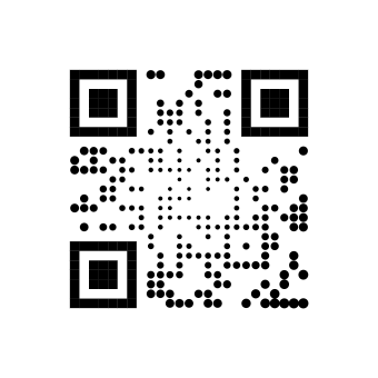 Waves QR code style sample