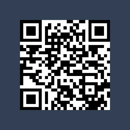 QR code on a dark background with no white margin around it