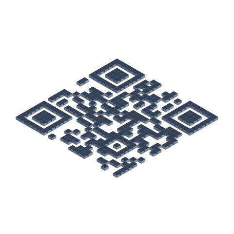 3D artistic QR code style rendering the link link2qr.com
