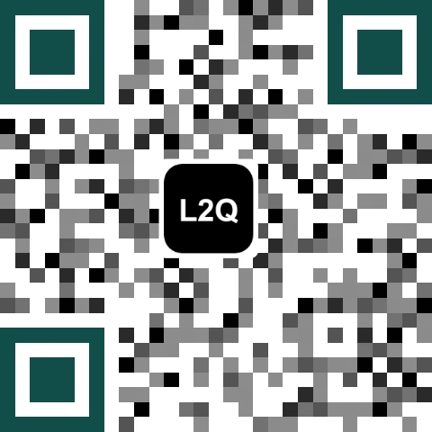 Mosaic artistic QR code style rendering the link link2qr.com