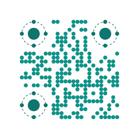 Planet artistic QR code style rendering the link link2qr.com