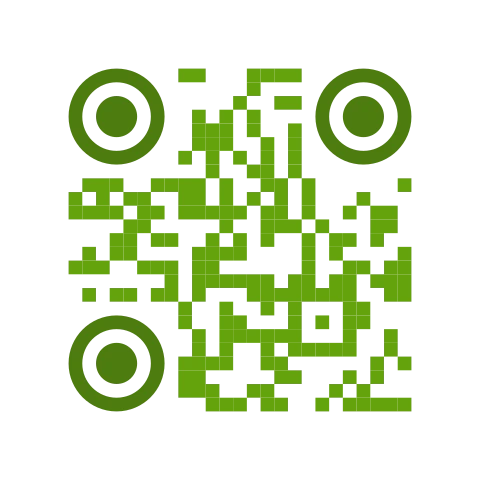 Soft artistic QR code style rendering the link link2qr.com