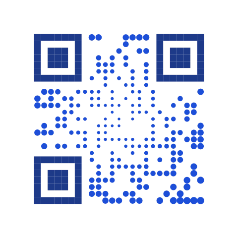 Waves artistic QR code style rendering the link link2qr.com